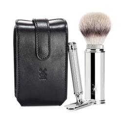 Muhle trousse de rasage de voyage s&eacute;curit&eacute; noir