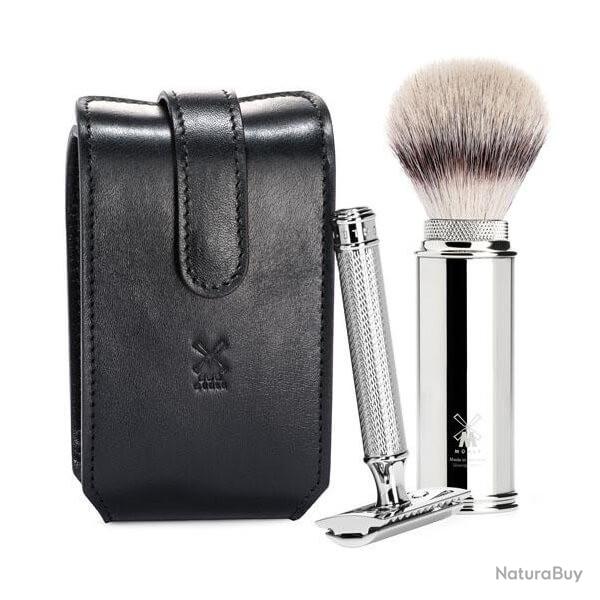 Muhle trousse de rasage de voyage s�curit� noir
