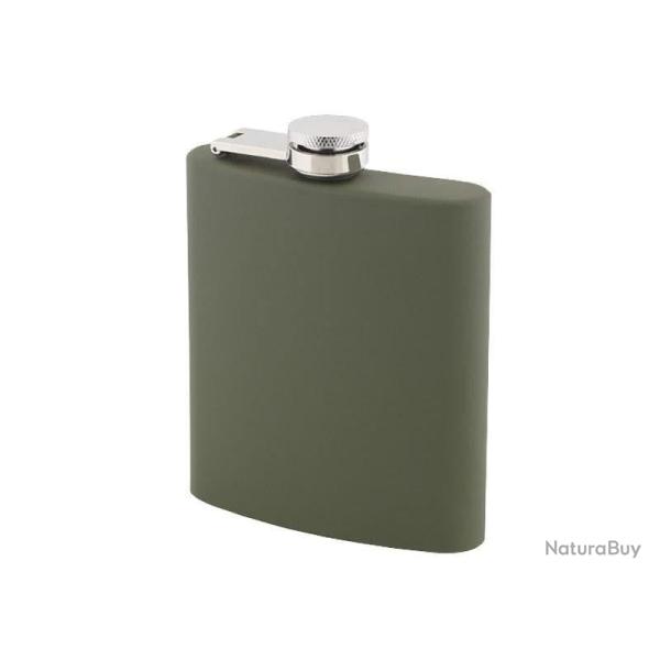 Flasque inox Soft Touch kaki 11594 180 ml