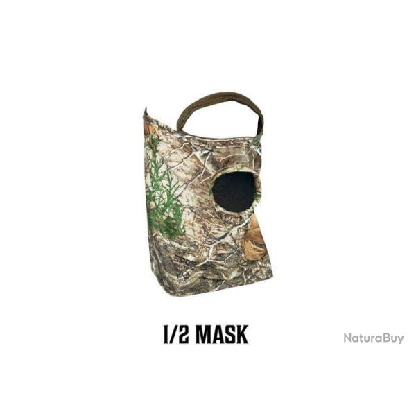 DESTOCKAGE - MASQUE 1/2 VISAGE STRETCH PRIMOS AVEC TROU DE BOUCHE