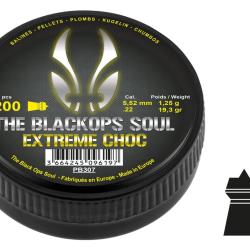 DESTOCKAGE - Plombs The Black Ops Soul EXTREM CHOC Cal. 5,5 mm