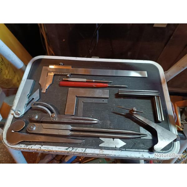 Lot outils de tra�age contr�le mesures