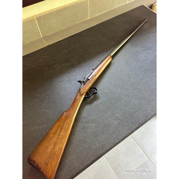 CARABINE FLOBERT 9mm Warnant. Hex canon walnut crosse Etat tres bien. Cat D.