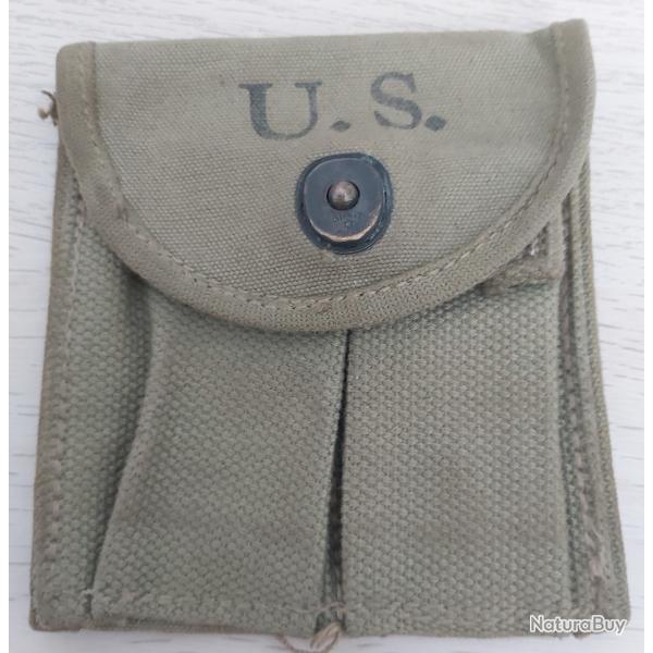 Porte chargeur de crosse pour USM1 "BISCAYNE TENT & AWNING CO." original 1943 �tat comme neuf.