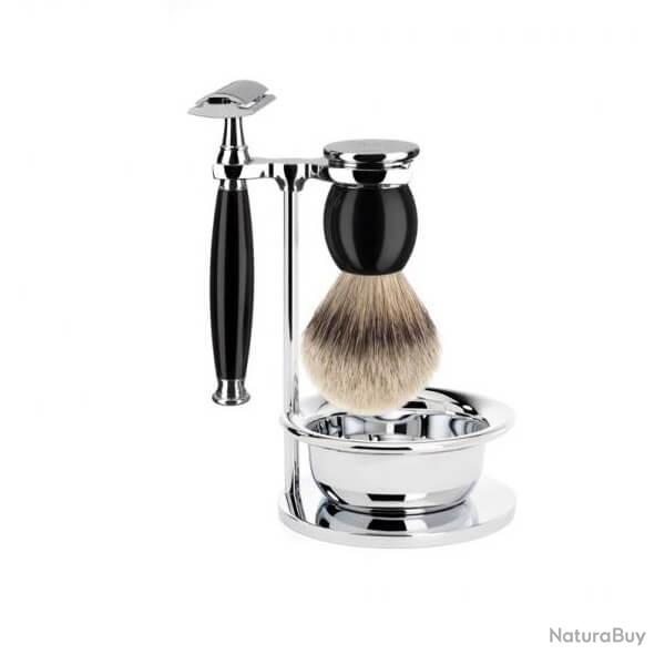 Set de rasage Muhle Sophist noir s�curit� 4 pi�ces
