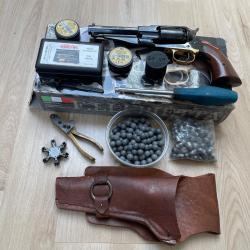 Revolver poudre noir 1858 Sheriff Pietta complet avec tout les accessoires