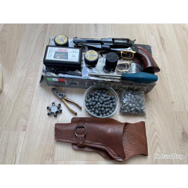 Revolver poudre noir 1858 Sheriff Pietta complet avec tout les accessoires