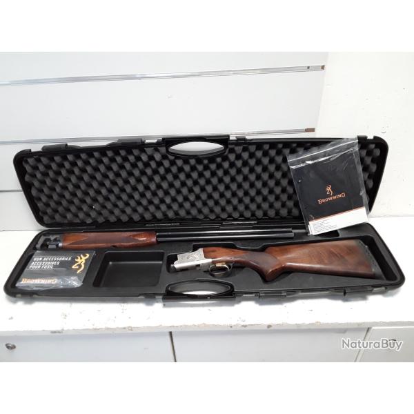 Fusil superpose Browning B525 cal.12/76 bois can.71cm + malette