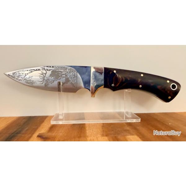 Exceptionnel Carl Schlieper Solingen grav� chasse - lame large + �tui cuir