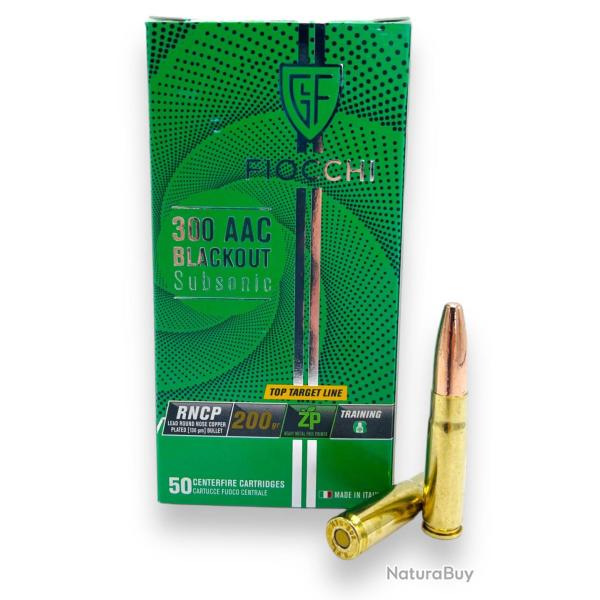 FIOCCHI cal.300 AAC Blackout FMCP Subsonic 200 grains x50