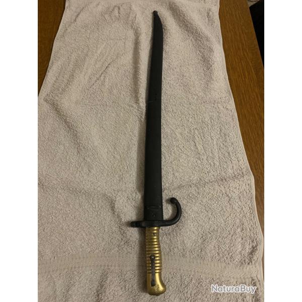 Ba�onnette fran�aise Gravure ��Manufacture Imp�riale de Ch�tillon mai 1870