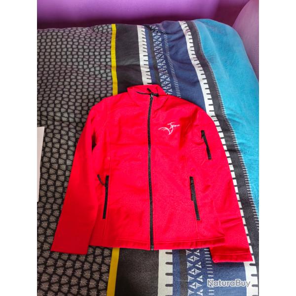 Veste Softshell Femme Rouge Arbitrage FFTIR - mod�le 3 COUCHES taille M Neuf
