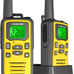 Talkie Walkie Bidirectionnelle Professionnel 36 Canaux VOX Longue Port&eacute;e Rechargeable Radio FM LED