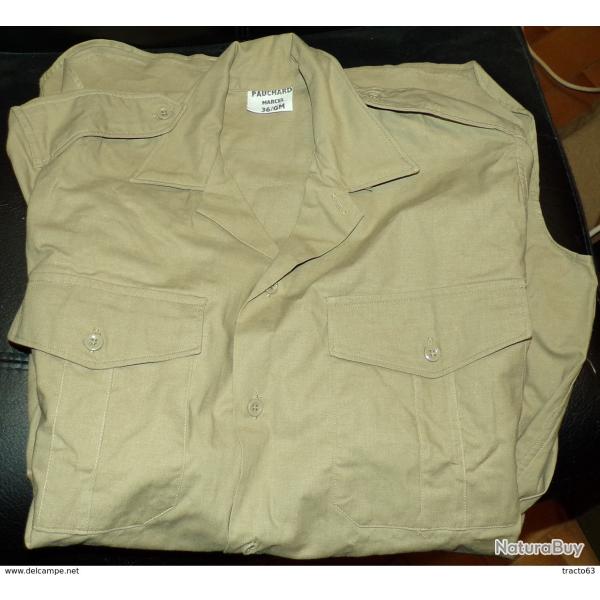 CHEMISE MILITAIRE DE L'ARMEE FRANCAISE ,Taille�36 SOIT�S EN CIVIL,NEUF AVEC MANCHES LONGUES,PERIODE