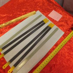 Lot de scie a fer : Provenant d'un atelier d'armurier.                                         (S3)