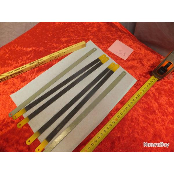 Lot de scie a fer : Provenant d'un atelier d'armurier.                                         (S3)