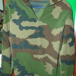 CHEMISE POLAIRE F1 MILITAIRE DE L'ARMEE FRANCAISE ,Taille 104 SOIT L EN CIVIL,NEUF AVEC MANCHES LONG