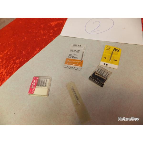 Lot fraise de dentiste Pour gravure, Sculpture, refaire des marquages.     (2)