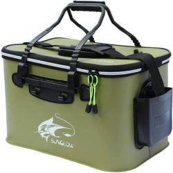 Sac de P&ecirc;che EVA 23L Multifonction Seau &agrave; poisson Pliable Bo&icirc;te R&eacute;servoir Eau Box Imperm&eacute;able Vert