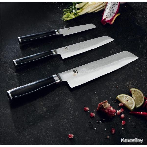 Pack Promo Couteaux Japonais Premium - Pack 3 Pi�ces Minamo Tim�M�lzer (Office, Universel, Santoku)