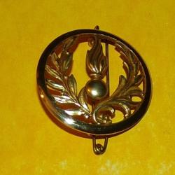 COMMISSARIAT DE L'ARMEE DE TERRE FRANCAISE&nbsp;  ,INSIGNE DE BERET&nbsp;  , FABRICANT COINDEROUX PARIS , HOMO