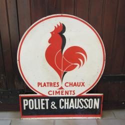 Plaque publicitaire Poliet & Chausson - Neuhaus 1950-1960