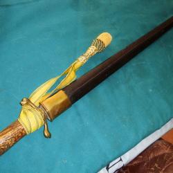 DAGUE DE CHASSE ALLEMANDE AVEC SA DRAGONNE