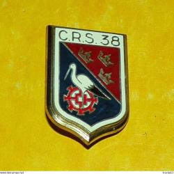 COMPAGNIE REPUBLICAINE DE SECURITE N&deg; 38, FABRICANT DELSART SENS , HOMOLOGATION SANS ,BON ETAT VOIR