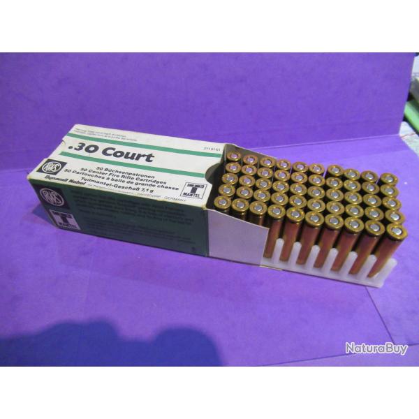 1 boite de 50 balles 30 COURT RWS