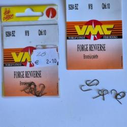 Lot de 20 hame&ccedil;ons &agrave; palette carnassier 9284/8   taille 8 VMC