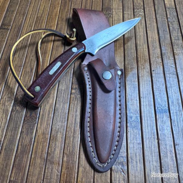 COUTEAU U.S VINTAGE OLD TIMER SCHRADE U.S.A 1540T DANS SON �TUIS CUIR