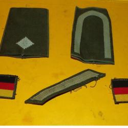 DIVERS TISSUS DE L'ARMEE ALLEMANDE BUNDESWHER , MODELE ANCIEN , OBSOLETE POUR COLLECTION&nbsp;,BON ETAT V