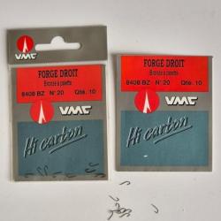 Lot de 20 hame&ccedil;ons non mont&eacute;s, bronz&eacute; &agrave; palette , taille  20, ref 8408/20 BZ