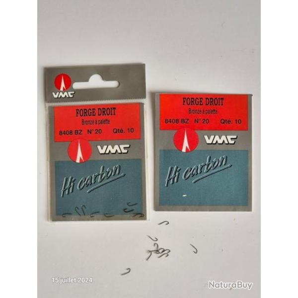 Lot de 20 hame�ons non mont�s, bronz� � palette , taille  20, ref 8408/20 BZ