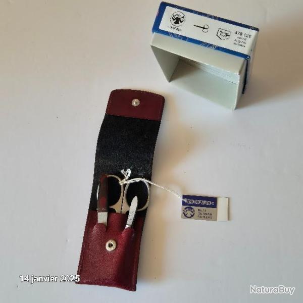 Trousse Manucure  Solingen bordeaux - 4 pi�ces , qualit� haut de gamme, neuf