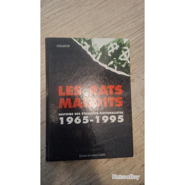 Les rats maudits  livreEtudiants nationaliste  1965-1995