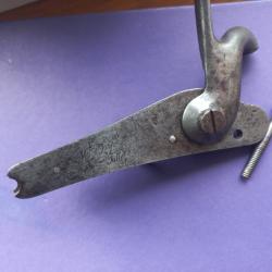 Platine de fusil &agrave; percussion 1857