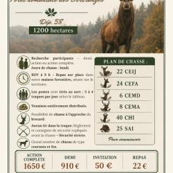 action de chasse grand gibier departement 58