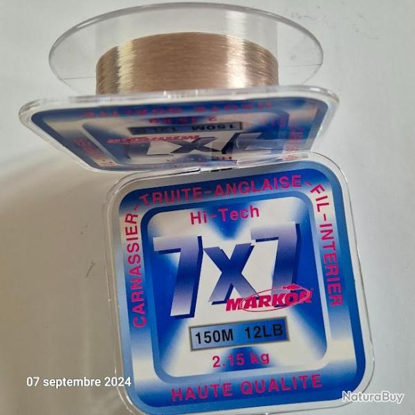 fil nylon Markor hi-tech  2.15 kg, 12 LB,  150m, pour la p�che, la d�coration, , ....