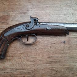 Pistolet percussion 19&egrave;me