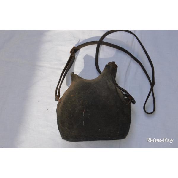 BIDON REGLEMENTAIRE MOD. 1877 -CHASSEUR A PIED-CHASSEURS ALPINS GUERRE 1914/1918