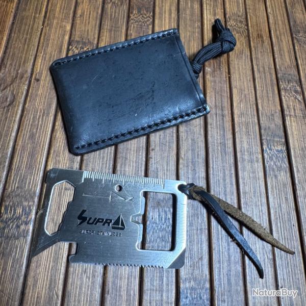 CARD MULTITOOL CARTE SURVIE DE QUALIT� VINTAGE ANNEE 80 FABRIQU� AU JAPON SEKI