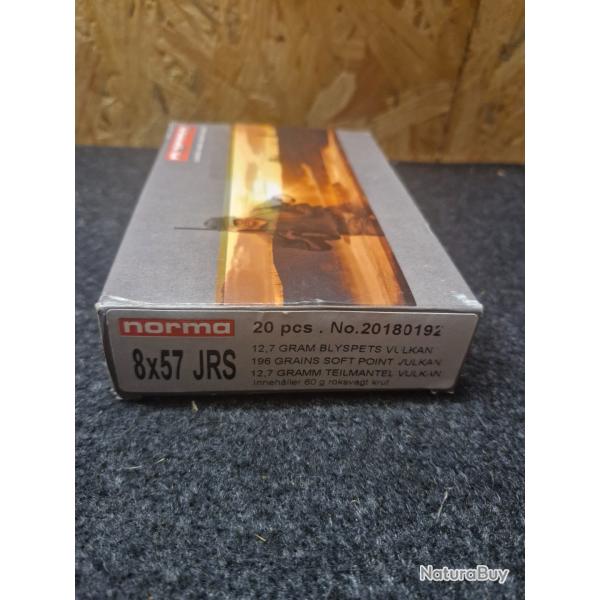 Balles Norma vulkan calibre 8x57 JRS