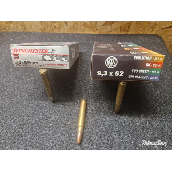 Balles calibre 9.3x62