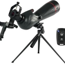 Longue Vue Svbony SV406 20-60x80 HD FMC BAK4 IPX7 Tr&eacute;pied Adaptateur Smartphone Observation Pro
