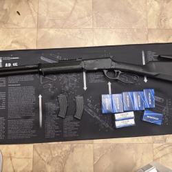 Carabine &agrave; levier DERYA TM22 LA avec 800 munition .22lr - &Eacute;tat Proche du Neuf