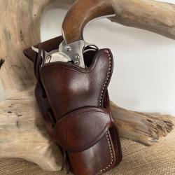 Holster en cuir pour revolvers de type Colt SAA 1873 ou r&eacute;plique 4''3/4. Gaucher N&deg;10