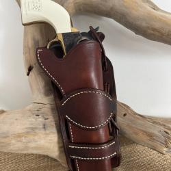 Holster en cuir pour revolvers de type Colt SAA 1873 ou r&eacute;plique 7''1/2. Droitier N&deg;11