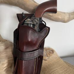 Holster en cuir pour revolvers de type Colt SAA 1873 ou r&eacute;plique 5''1/2. Gaucher N&deg;20