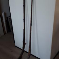 Lot de 2 fusils &agrave; silex